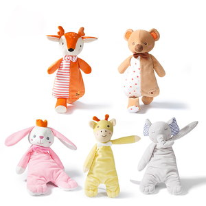 Vente en gros Couette bébé animaux en peluche doux dessin animé mignon - Product Image 1