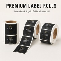 Étiquettes adhésives en rouleau personnalisées pour fabricants, impression de logo de marque privée, emballage personnalisé, couleur personnalisée, vinyle imperméable