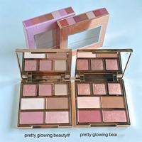 Commerce extérieur transfrontalier, Palette de fards à paupières 7 couleurs édition limitée Noël 2025 de la marque C, Palette de maquillage, Superbe
