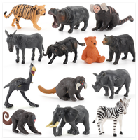 Figurines d'animaux en plastique, petite taille, réaliste, pour porte-clés, jouets miniatures éducatifs, sculpture de voiture, tableau de bord, vente en gros,