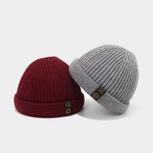 Bonnet de pêcheur tendance automne-hiver, style streetwear, bonnet docker en tricot pour homme - Product Image 4