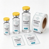 Étiquettes autocollantes personnalisées en différents matériaux pour l'emballage de produits médicaux en verre de 3/5/10 ml