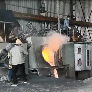 100kg 500kg 1T 2T 5t KGPS metal scrap ALUMINUM melting steel copper iron Induction industrial Furnace