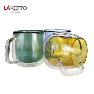 Taza de Café Ecológica de Alta Calidad, Taza de Té de Vidrio de <span class=keywords><strong>Doble</strong></span> Pared - Product Image 6