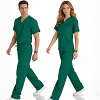 Fabricant chinois, vente en gros de blouses médicales à col en V et pantalons droits/pantalons de jogging, logo personnalisable, uniforme médical