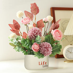 YICAI personnalisé fausse fleur artificielle papillon orchidée bonsaï <span class=keywords><strong>Pot</strong></span> <span class=keywords><strong>pour</strong></span> mariage maison Festival décoration - Product Image 1