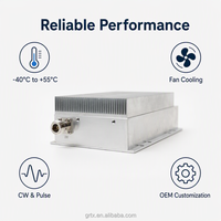 Module amplificateur de puissance RF large bande 1000-3000 MHz, gain 48 dB, 13 W, 25 W, 50 W, télécommande, résistant à l'eau, personnalisable pour le signal