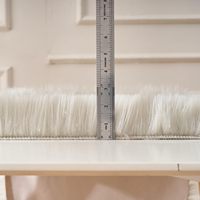 Tapis d'appoint moderne et douillet en fausse fourrure à poils longs, écologique et doux, pour chambre, chambre d'enfant, salle de jeux, canapé et salon