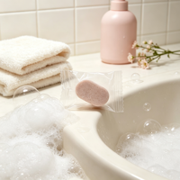 Tablettes effervescentes pour lavage des mains, parfum océan, écologiques, 4g, format voyage, recharge portable