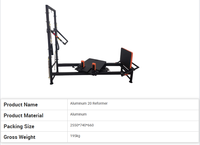 Reformer de Pilates Professionnel Réglable et Durable avec Cadre en Aluminium Rotatif pour Studio de Santé, Salle de Sport, Vente en Gros OEM