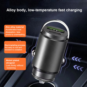 100W Mini caricabatteria da auto accendino ricarica rapida per <span class=keywords><strong>iPhone</strong></span> QC3.0 Mini PD <span class=keywords><strong>USB</strong></span> tipo <span class=keywords><strong>C</strong></span> caricabatteria da auto per Xiaomi Samsung Huawei - Product Image 6