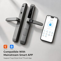 Serrure de porte intelligente électronique, mot de passe par empreinte digitale, contrôle par application Tuya TTlock, sans clé, biométrique, étanche, pour maison et bureau