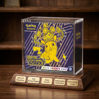 Boîte de présentation en acrylique ETB de 8 mm d'épaisseur avec couvercle à trois aimants puissants, protection UV à 99 % pour collection de boîtes d'entraînement Elite TCG