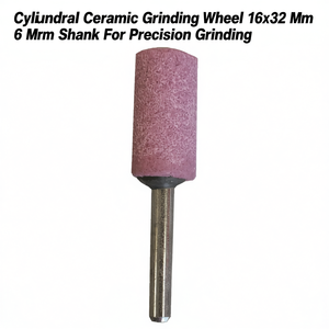 Meule cylindrique en céramique 16x32 mm, tige de 6 mm pour le meulage de précision - Product Image 2