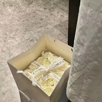 Kotak Bunga Akrilik Transparan Modern untuk Hadiah Mawar Abadi DIY, Vas Meja Bunga Awet Elegan, Buket Kreatif