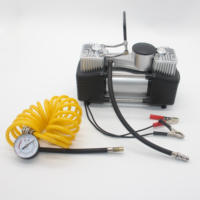 Compresseur de voiture 12V ABS, gonfleur de pneus électrique, lumière LED, jauge de pression numérique, moniteur de pression des pneus, tube allongé pour les situations d'urgence