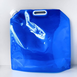 Emballage liquide personnalisé, réservoir d'eau pliable debout de 5 l et 10 l, sac à bec avec poignée - Product Image 3