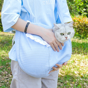 Bolsa Transversal Leve e Portátil de Poliéster para Animais de Estimação, Estilo Japonês, Ajustável para Mulheres - Product Image 3