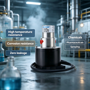 Pompe à engrenages à entraînement magnétique micro-couplé, résistante à la corrosion et aux hautes températures, pour fluides de précision et produits chimiques industriels - Product Image 1