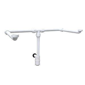Tubo de desagüe doble Aojiele de 32 mm G1-1/4, trampa de agua ajustable para salida de lavabo, fontanería - Product Image 2