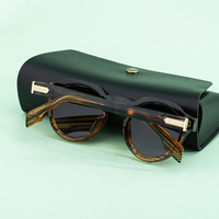 Lunettes de soleil Partagas en gros, style rétro, avec logo personnalisé, monture ronde en PC, branches à fixation par broche, protection UV400, pour femmes et hommes