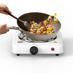 Placa Eléctrica de un Solo Quemador, 1000W, Enchufe Estadounidense, Control con Perilla Blanca, 5 Velocidades, Cocina Rápida para Sopas y Salteados - Product Image 3