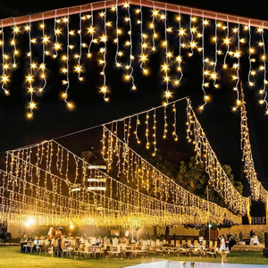 <span class=keywords><strong>Guirnalda</strong></span> de <span class=keywords><strong>Luces</strong></span> LED de <span class=keywords><strong>Navidad</strong></span> de 3M/4M/5M para Decoración de Calles, <span class=keywords><strong>Luces</strong></span> de Hielo para Exteriores, Decoración de Paredes, Aleros, Bodas y Fiestas - Product Image 2