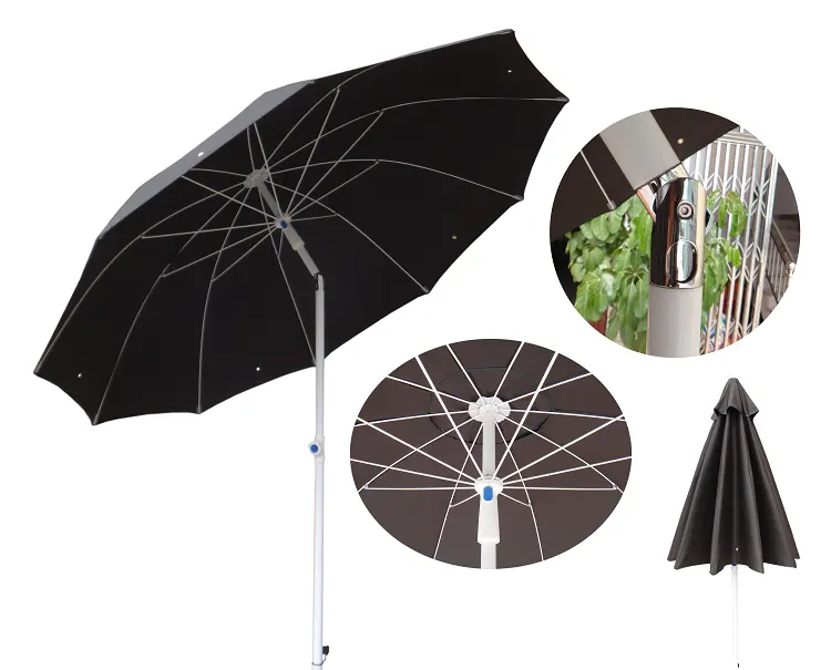 Büyük boy rüzgar geçirmez yaz şemsiye alev geciktirici açık şemsiye restoran havuz pazarı promosyonlar için kaynak güneş gölge