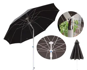 Large Size Windproof Summer Parasol Flame Retardant Outdoor Umbrella for Restaurant Pool Market Promotions Welding Sun Shade
