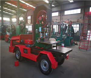 Scierie à bande verticale à haute efficacité, alimentée au diesel, pour la coupe de bois et de rondins - Product Image 5