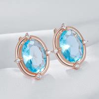 Vente en gros de bijoux de mariage plaqués or délicats, ensemble de boucles d'oreilles, bague et collier pour femmes, cadeaux