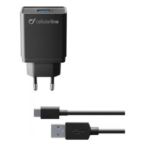 Caricabatterie USB <b>Type</b>-<b>C</b>, USB <b>Type</b>-A <b>CHARGER</b> 10W Black ACHKIT10WTYCK - Product Image 1
