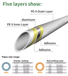 IFAN Manufacturer Pex Al Pex Floor Heating Tube 1/2 3/4 Inch Multilayer Insulated Pex Pipe - Product Image 3