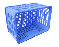 Panier en plastique 500*355*275mm Caisse en plastique à mailles de bonne qualité pour fruits et légumes