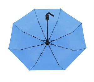 Parapluie promotionnel pliant en 3 sections anti-UV automatique coupe-vent et anti-pluie personnalisé avec logo Jx984 - Product Image 6