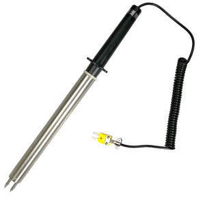8153 Series Handheld Surface <b>Temperature</b> Sensor, Type K Thermocouple, Dual-Needle Roller, Magnetic <b>Temperature</b> <b>Probe</b> - Product Image 1