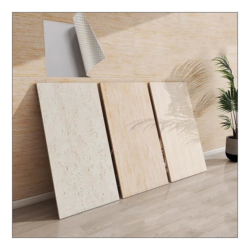 Lightweight Exterior Flexible / Soft Stone Wall Panel Cladding MCM Travertine Stone Veneer Sheet Tile