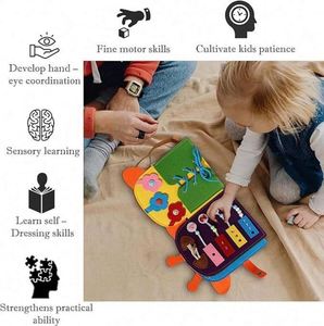 Nuevo Libro de Actividades Sensoriales de Jirafa al por Mayor para Bebés, Libro de Actividades para Niños Pequeños, Juguete Sensorial para Niños Pequeños, Mochila de Jirafa - Product Image 6