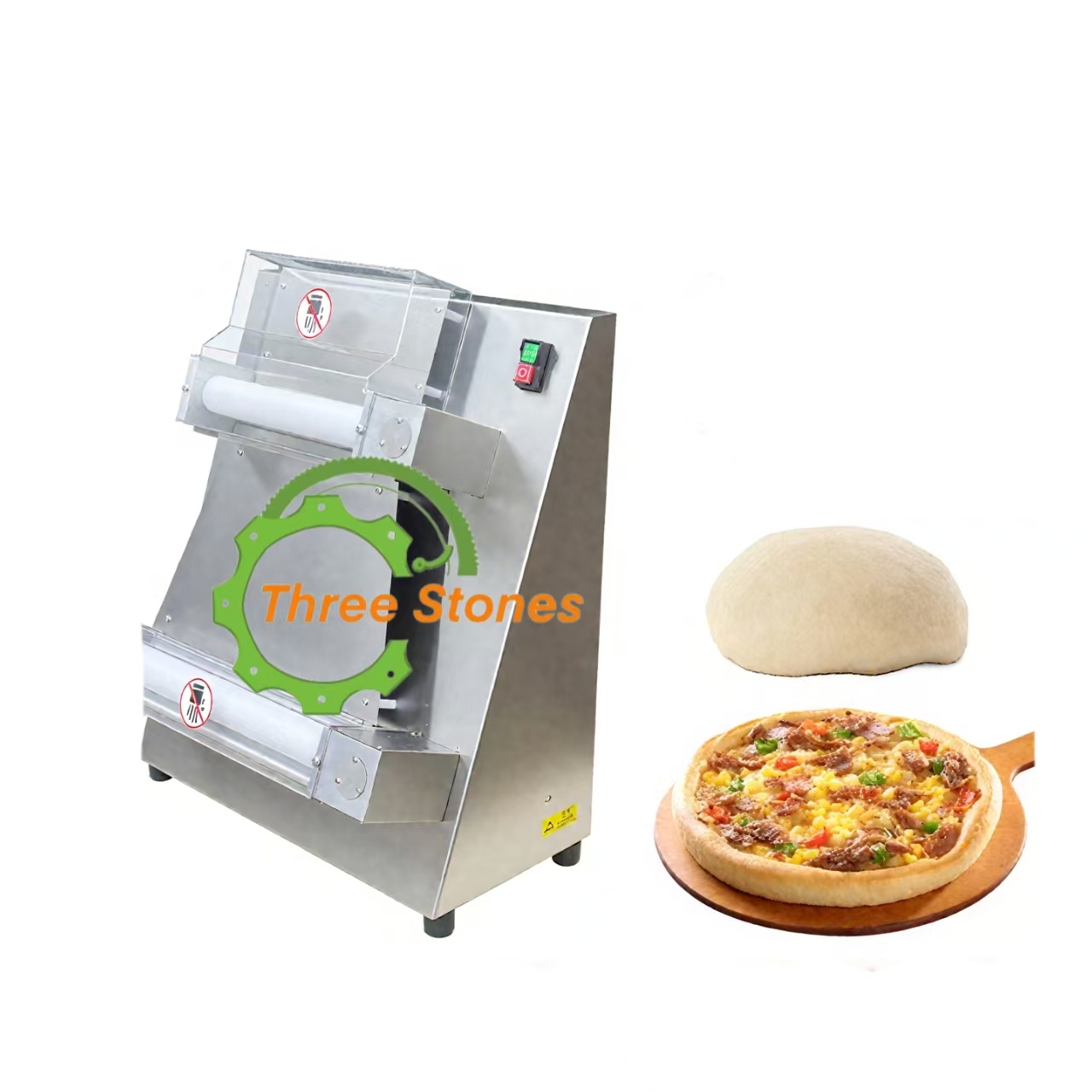Dough Sheeter for Bread Making Croissant Pizza Press Roller Machine