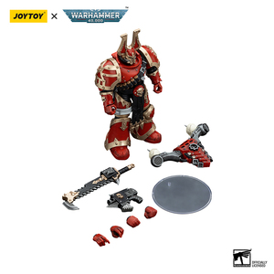 JOYTOY <span class=keywords><strong>Warhammer</strong></span> <span class=keywords><strong>40K</strong></span> World Eaters Khorne Berzerker2 <span class=keywords><strong>Figurine</strong></span> d'action à l'échelle 1/18 Modèle articulé <span class=keywords><strong>Figurine</strong></span> de collection Accessoires - Product Image 5