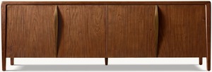 <span class=keywords><strong>Aparador</strong></span> de Madera Maciza de Nogal de Lujo, Estilo Moderno, Personalizado de Fábrica, con 4 Puertas, para Sala de Estar o Dormitorio - Product Image 6