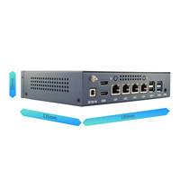 Pare-feu économique avec 4 ports LAN pour connectivité multi-réseaux, processeur Intel Core i5/i7 4e/5e génération, personnalisation OEM/ODM disponible