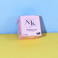 Boîte d'emballage personnalisée en carton pour serviettes hygiéniques féminines, tampons en gel et produits de soins personnels