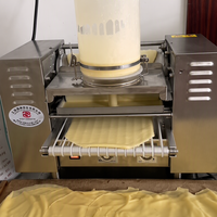 Machine professionnelle haute productivité pour la fabrication de crêpes et de galettes / Machine personnalisée pour la production de peaux de gâteaux mille-feuilles carrés