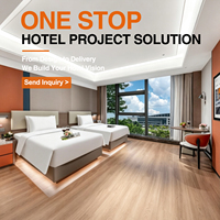 Solution clé en main pour aménagement de chambre d'hôtel moderne et complet, mobilier d'hôtel de luxe 5 étoiles personnalisé pour appartements hôteliers