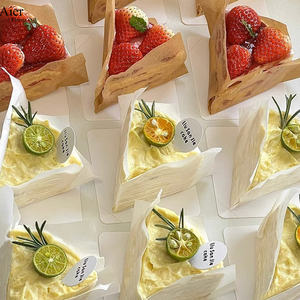 Aierflorist Cake Cut Oil Paper <strong>Basque</strong> 4/6/8" Tiramisu Divider Paper Baking Dessert Oil Proof Matt Lamination Embossing Folders - Product Image 2