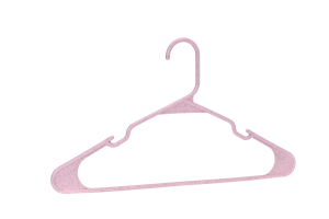 Bán Hot sử dụng hàng ngày không trượt màu hồng nhựa Móc áo bán buôn bền rơm lúa mì Móc nhựa - Product Image 3