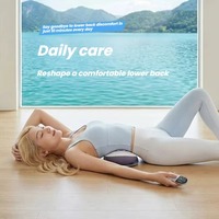 Masseur lombaire électrique avec traction par airbag, EMS, TENS, chaleur et vibrations, appareil de massage pour le bas du dos à domicile