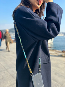 Accessoire de téléphone personnalisé unique Cintre personnalisé en macramé Lanière mobile élégante Bandoulière en cuir pour chaîne de téléphone - Product Image 2