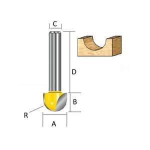 มากิต้า-เครื่องกัดรัศมีเว้า D-10811-สว่าน0088381165853บิตเจาะอื่นๆ - Product Image 1